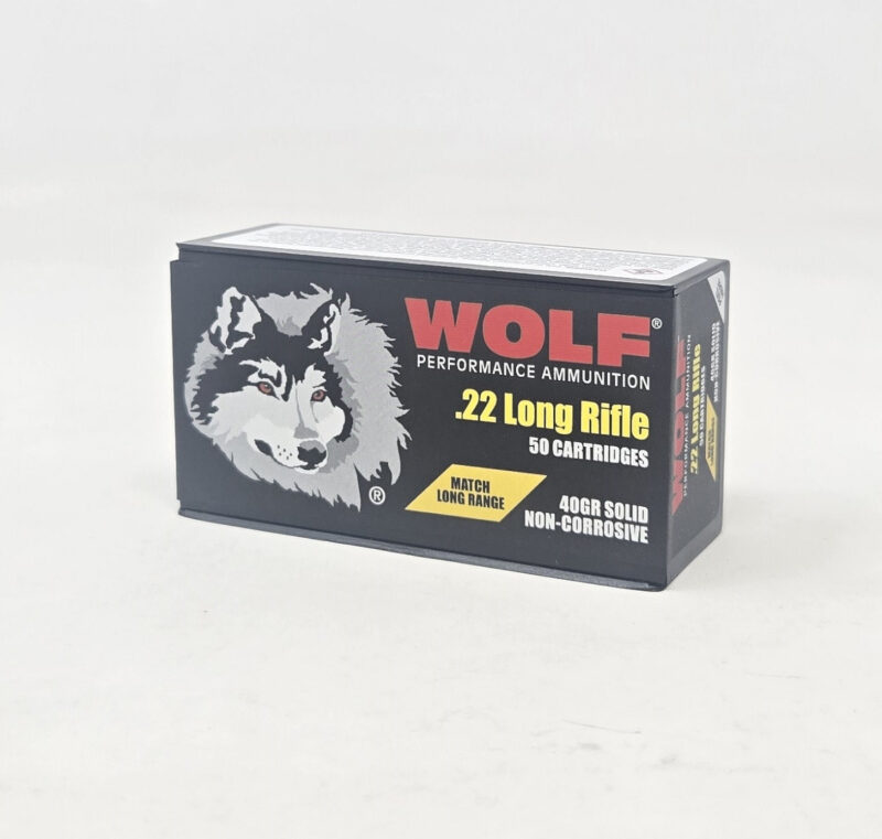 WOLF 22LR LONG RANGE 40GR MATCH AMMO 50RDS