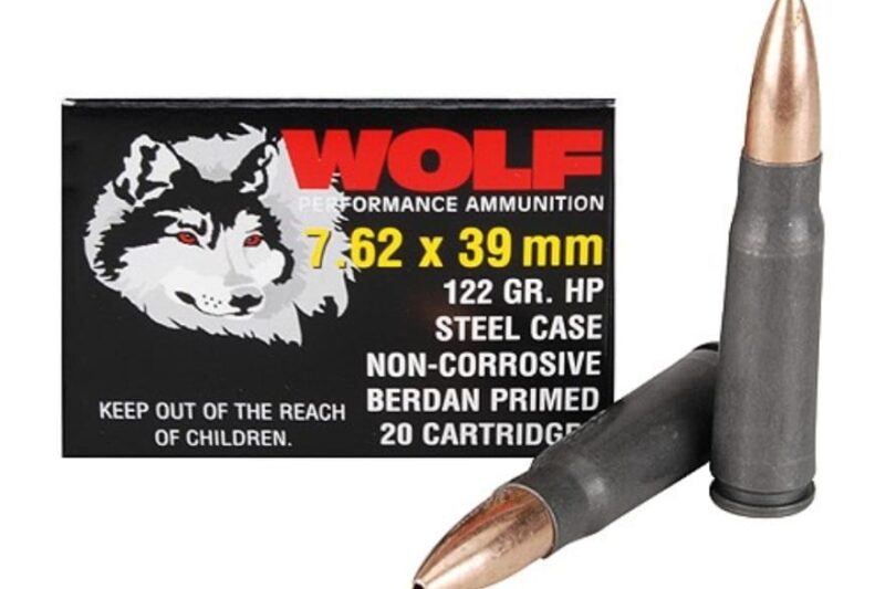 WOLF 7.62X39MM 122GR HP AMMO 20RDS