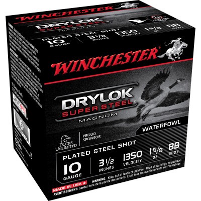 WINCHESTER DRYLOK STEEL MAG 10GA 3.5" 1-5/8OZ BB AMMO 25CT