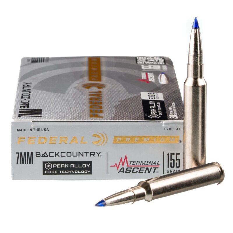 FEDERAL 7MM BACKCOUNTRY TERMINAL ASCENT 155GR AMMO 20CT