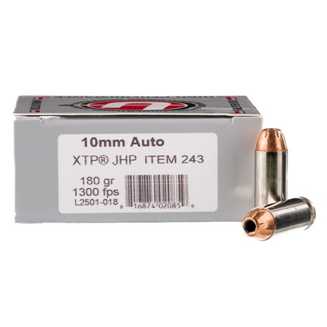 UNDERWOOD 10MM AUTO 180GR XTP 1300FPS AMMO 20CT UNDERWOOD 10MM AUTO 180GR XTP 1300FPS AMMO 20CT