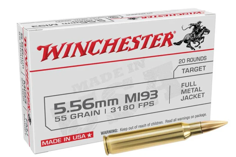 WINCHESTER 5.56MM 55GR FMJ 20RD