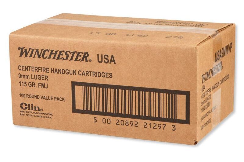 WINCHESTER 9MM 115GR FMJ TARGET & PRACTICE 1,000RDS
