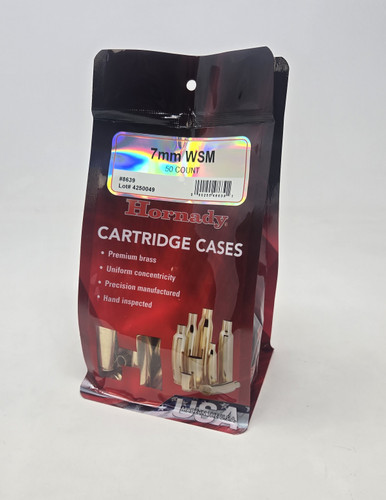 HORNADY UUNPRIMED CASES 7MM WSM BRASS 50CT