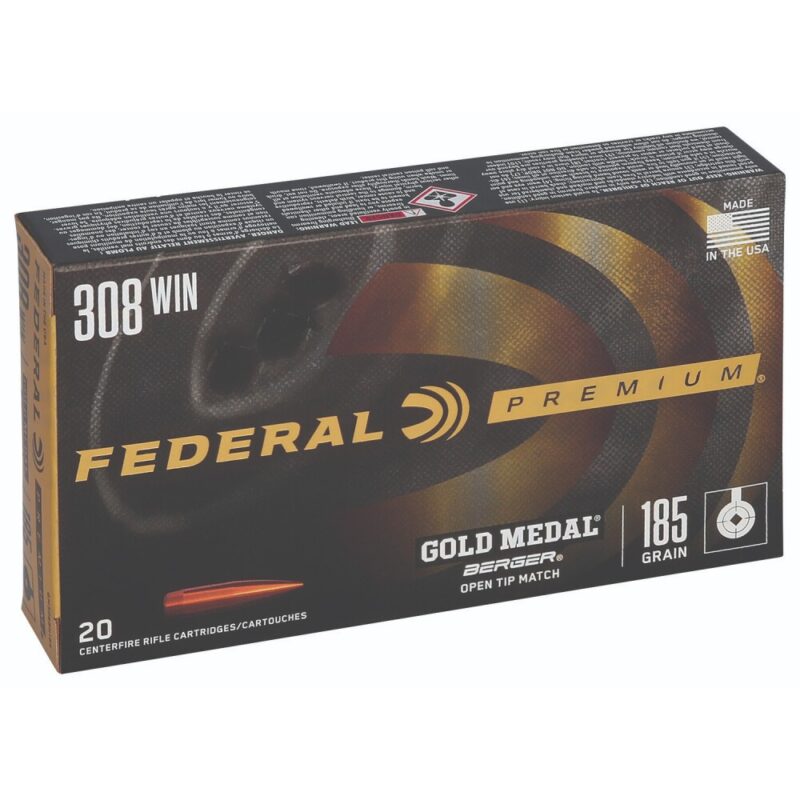 FEDERAL GOLD MEDAL 308 WIN 185GR 20RDS