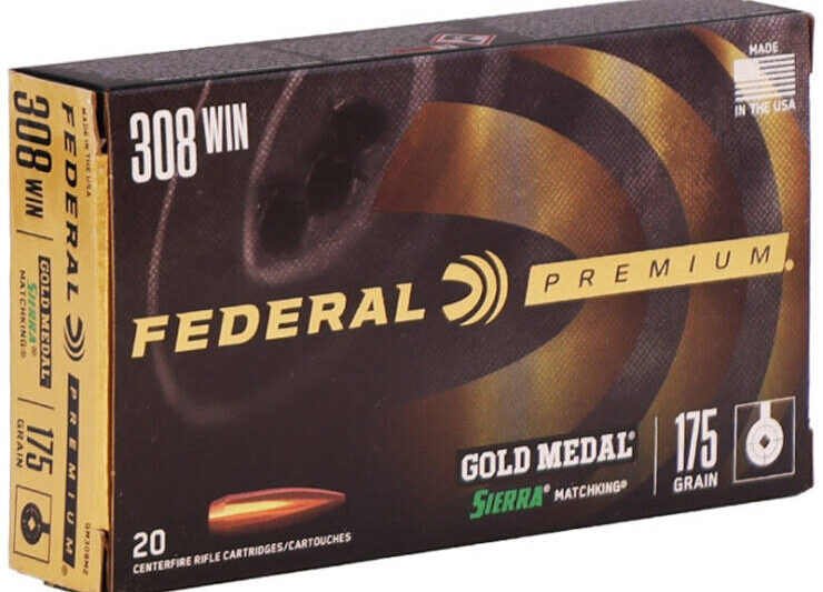 FEDERAL 308WIN GOLD MEDAL SIERRA MATCHKING 175GR FEDERAL 308 WIN 175GR GOLD MEDAL SIERRA MATCHKING AMMO 20RDS