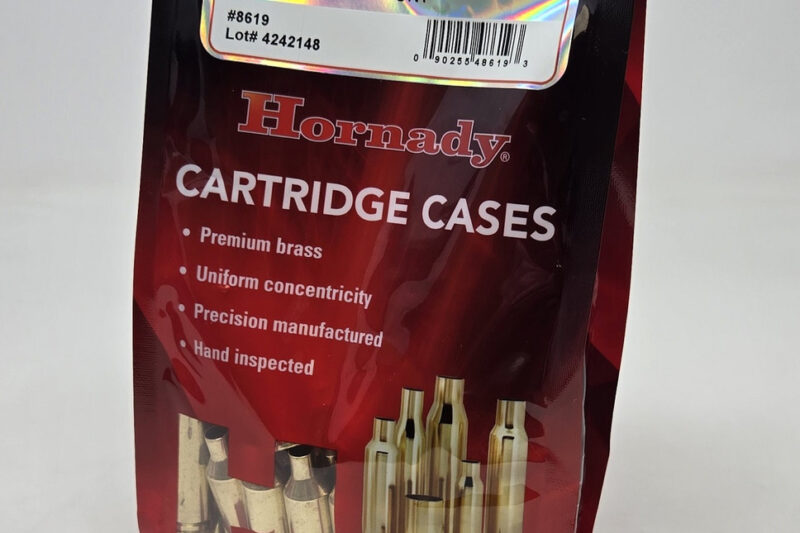 HORNADY 22 CREEDMOOR UNPRIMED BRASS 50CT HORNADY 22 CREEDMOOR UNPRIMED BRASS 50CT
