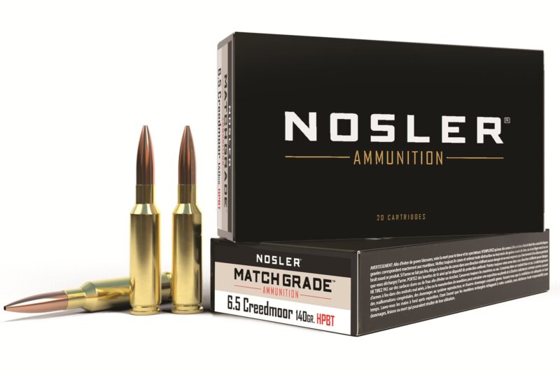 NOSLER MATCH 6.5CM 140GR CUSTOM COMP HPBT AMMO 20RDS